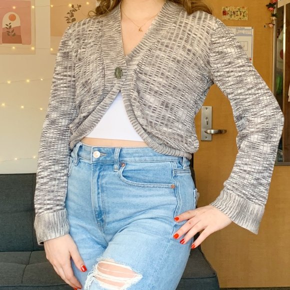 JH Collectibles Gray Bolero/ Cardigan - Picture 2 of 5